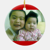 Shawn en Chloe little Keramisch Ornament (Achterkant)