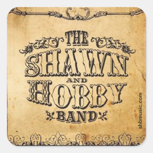 Shawn & Hobby Band Album Sticker (Voorkant)