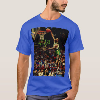 Shawn Kemp ontwerp van basketbal 2 T-shirt