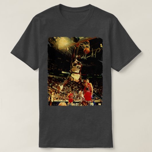 Shawn Kemp  ontwerp van basketbal T-shirt (Design voorkant)