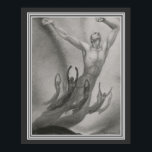 Shawn Mannen Dancers Art Deco door Major Felten Poster<br><div class="desc">Hoesje van 1930 van het Art Deco Program van Major Felten voor Shawn Mannen Dancers 16x20</div>