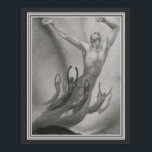 Shawn Mannen Dancers Art Deco door Major Felten Poster<br><div class="desc">Hoesje van 1930 van het Art Deco Program van Major Felten voor Shawn Mannen Dancers 16x20</div>