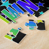 "SHAWN" voornaam, geun "HAPPY BIRTHDAY" Legpuzzel (Zijkant)