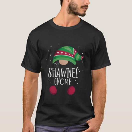 Shawnee Gnome Family Matching Christmas Pajamas T-shirt (Voorkant)