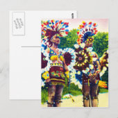 Shawnee Indian War Dancers, Oklahoma Briefkaart (Voorkant / Achterkant)