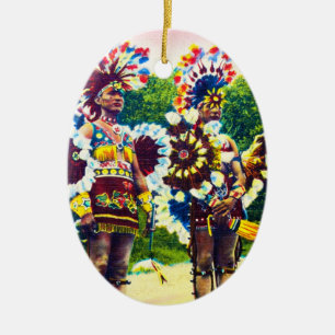 Shawnee Indian War Dancers, Oklahoma Keramisch Ornament