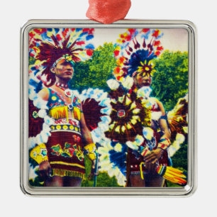 Shawnee Indian War Dancers, Oklahoma Metalen Ornament