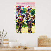 Shawnee Indian War Dancers, Oklahoma Poster (Keuken)