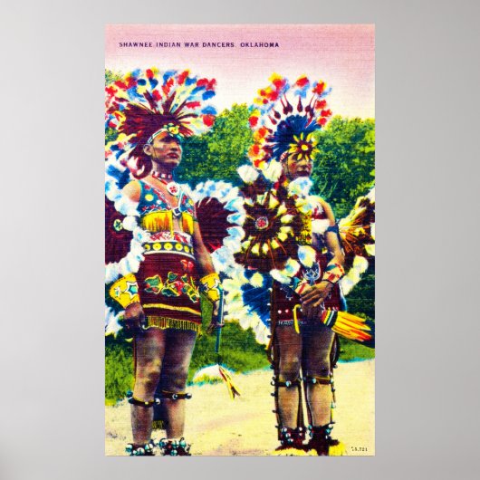 Shawnee Indian War Dancers, Oklahoma Poster (Voorkant)