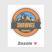 Shawnee, Kansas Sticker (Vel)