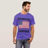 Shawnee Kansas Stijlvolle Prints T-shirt (Voorkant volledig)