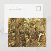 Shawnee krijgers. briefkaart (Voorkant / Achterkant)