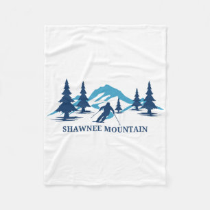 Shawnee Mountain Pennsylvania Skigebied Skiën Sk Fleece Deken