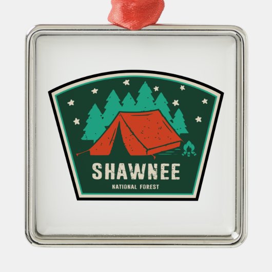 Shawnee National Forest Camping Metalen Ornament (Voorkant)