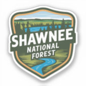 Shawnee National Forest Illinois Sticker (Voorkant)