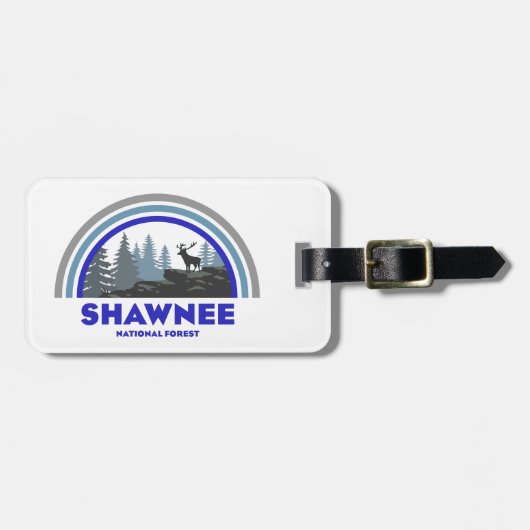 Shawnee National Forest Regenboog Herten Bagagelabel (Voorkant horizontaal)