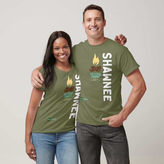 Shawnee National Forest Vertical Illinois T-shirt (Unisex)
