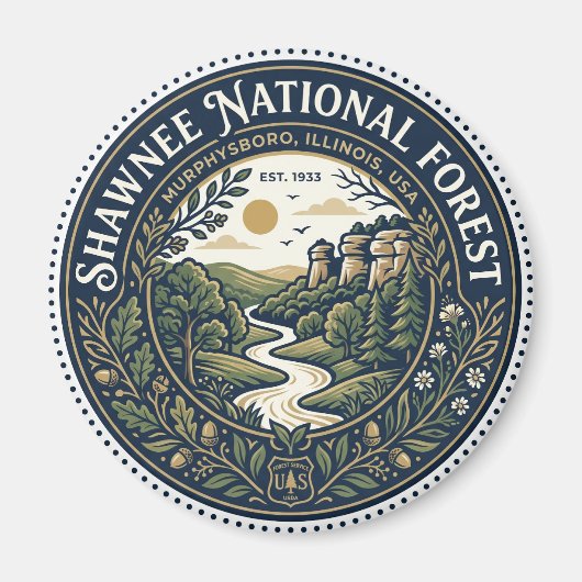 Shawnee National Forest VS Magneet (Voorkant)