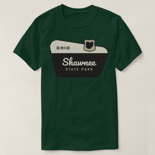 Shawnee State Park Ohio Welkomstbord T-shirt (Design voorkant)