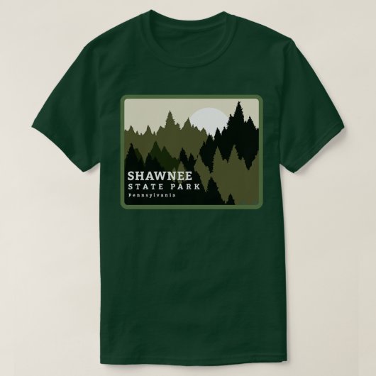 Shawnee State Park Pennsylvania Forest Sunrise T-shirt (Design voorkant)