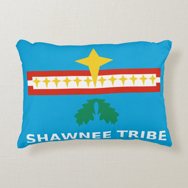 Shawnee Tribe Flag Decoratief Kussen (Voorkant)