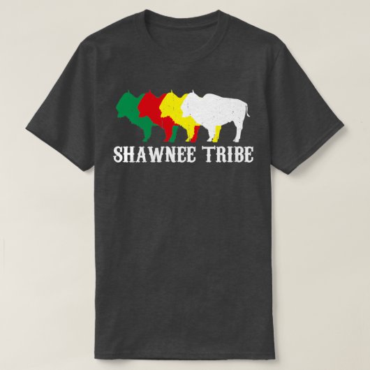Shawnee Tribe Native American Indians T-shirt (Design voorkant)