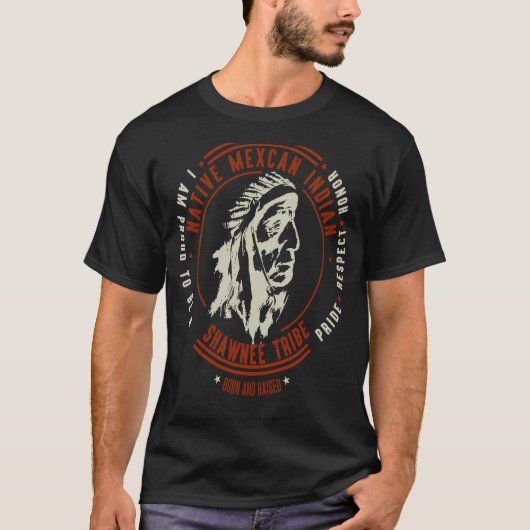 Shawnee Tribe Native American Pride Retro  T-shirt (Voorkant)