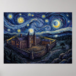 Shawshank Gevangenis Sterrennacht Landschap Poster