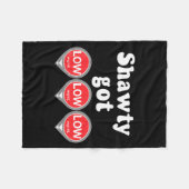 Shawty Got Low Diabetes Meme Cgm Alert Icons  Fleece Deken (Voorkant (Horizontaal))