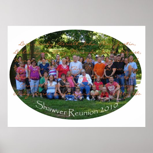 Shawver Reunion 2010, Lori, Sandy, Aeriell, Joh... Poster (Voorkant)