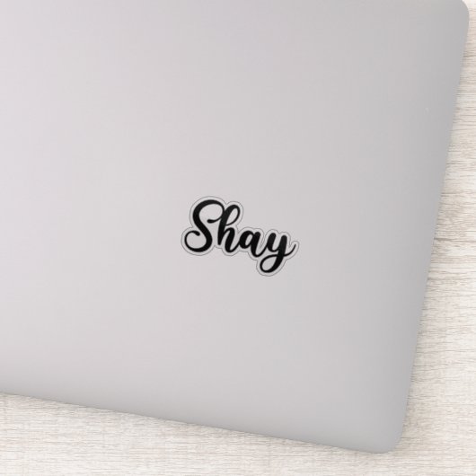 Shay Name - handgeschreven kalligrafie Sticker (Detail)