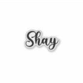 Shay Name - handgeschreven kalligrafie Sticker (Voorkant)