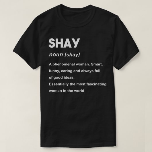 Shay Name T-shirt (Design voorkant)