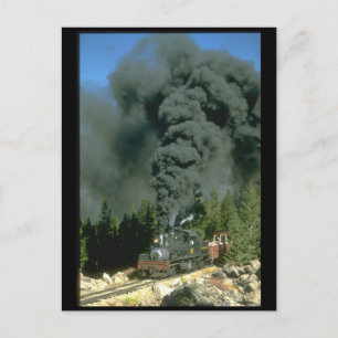 Shay No. 12 blackens the sky on_Steam Trains Briefkaart