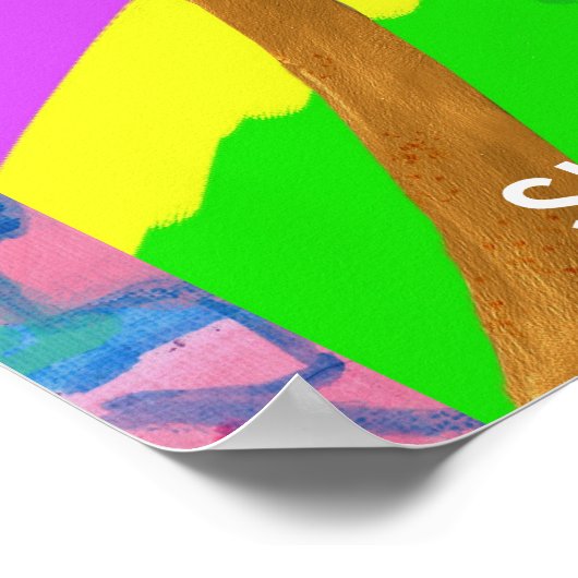 SHAYHAYKEY Gold - basissymbool van Reiki Poster (Hoek)