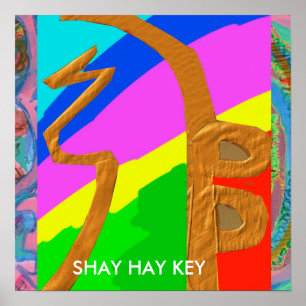 SHAYHAYKEY Gold - basissymbool van Reiki Poster