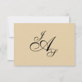 Shayla Pearls en Lace RSVP-1 | eggshell RSVP Kaartje (Achterkant)