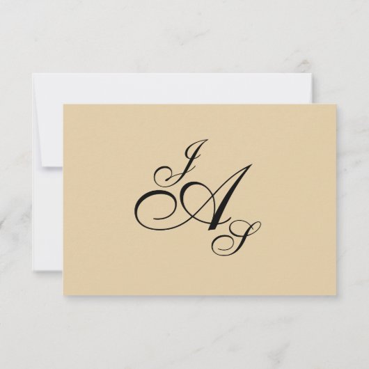 Shayla Pearls en Lace RSVP-1 | eggshell RSVP Kaartje (Achterkant)