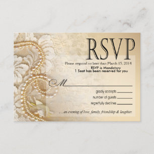 Shayla Pearls en Lace RSVP-2   eggshell RSVP Kaartje