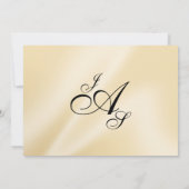 Shayla Pearls en Lace Wedding | eggshell Kaart (Achterkant)