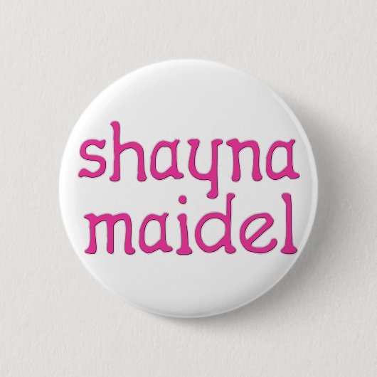 Shayna Maidel Ronde Button 5,7 Cm (Voorkant)