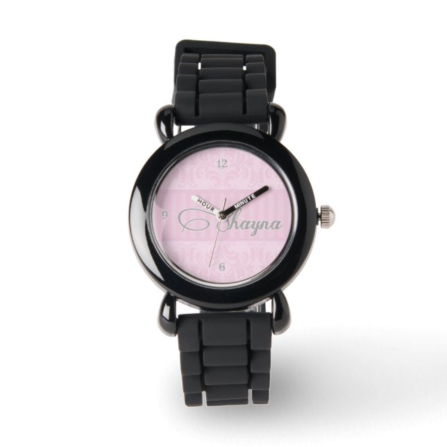 Shayna Silver Glitter Horloge (Voorkant)