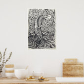 Shayol, inkttekening poster (Keuken)