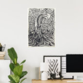 Shayol, inkttekening poster (Thuiskantoor)