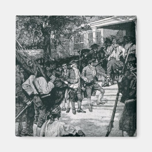 Shays's Mob in het bezit van een rechtbank Magneet (Voorkant)