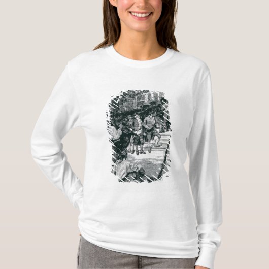 Shays's Mob in het bezit van een rechtbank T-shirt (Voorkant)