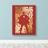 SHAZAM! | Abilities Golden Typography Graphic Canvas Afdruk (Insitu (Houten vloer))