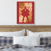 SHAZAM! | Abilities Golden Typography Graphic Canvas Afdruk (Insitu (Slaapkamer))