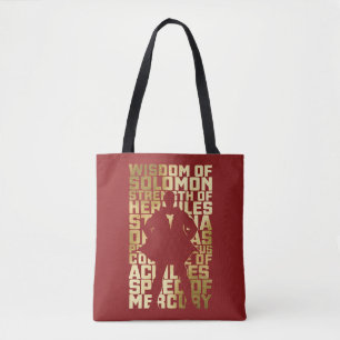 SHAZAM!   Abilities Golden Typography Graphic Tote Bag