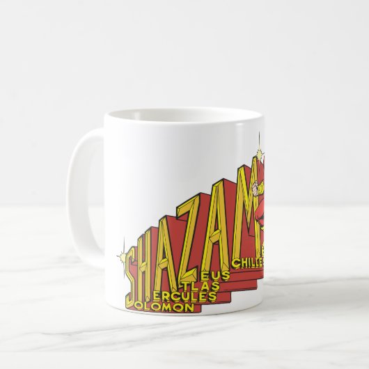 Shazam Acronym Koffiemok (Voorkant links)